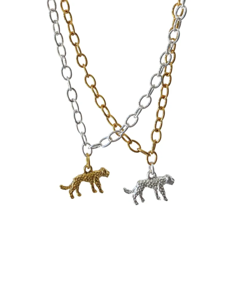 Collar Panter Cadena plateada - Image 2